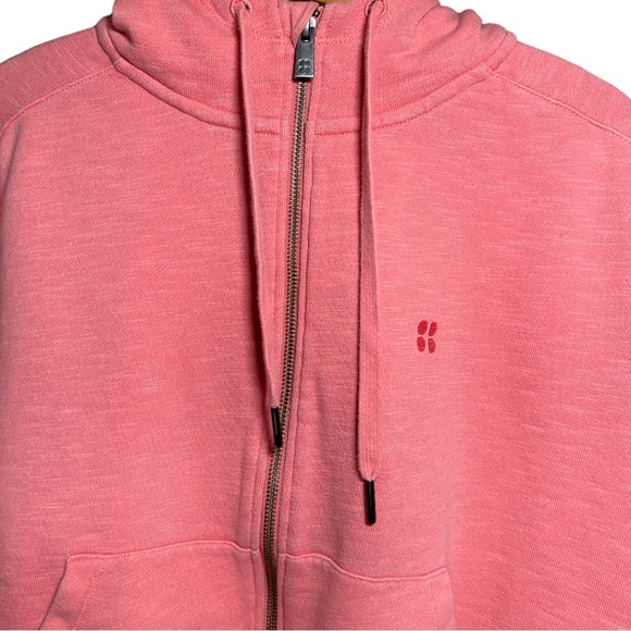 Sweaty Betty Zip Through Hoody Track Sweatshirt Athletic Jacket Pink Size Medium - Picture 3 of 15